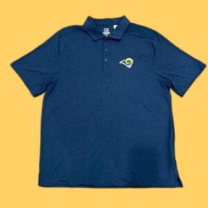Cutter & Buck LA Rams Navy DryTec Men’s Polo XL